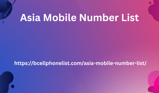 Asia Mobile Number List