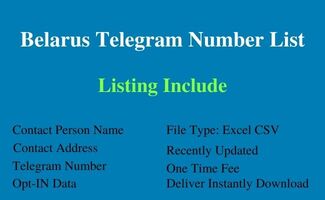 Belarus telegram number list