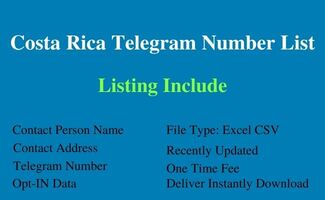 Costa Rica telegram number list
