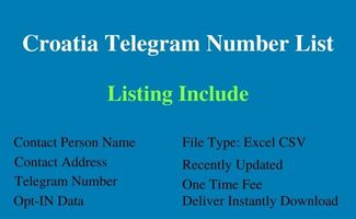Croatia telegram number list