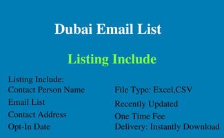 Dubai email list