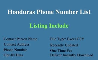 Honduras phone number list