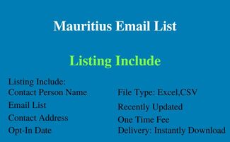 Mauritius email list