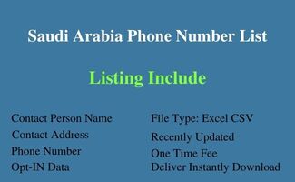 Saudi Arabia phone number list