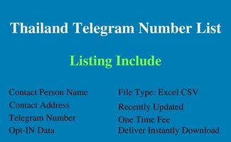 Thailand telegram number list