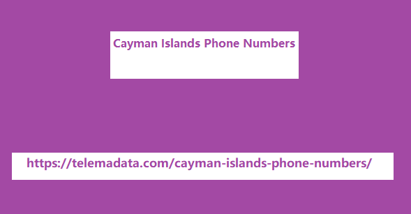 Cayman Islands Phone Numbers