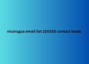 nicaragua email list 220333 contact leads