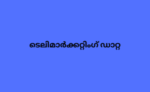 ടെലിമാർക്കറ്റിംഗ് ഡാറ്റ