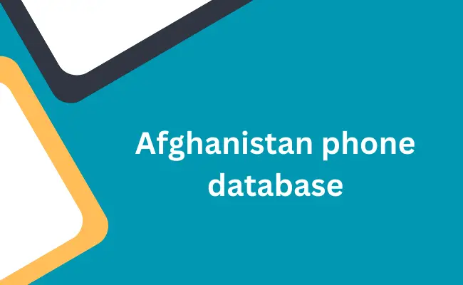 Afghanistan phone database