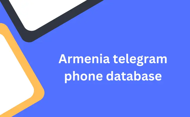 Armenia telegram phone database