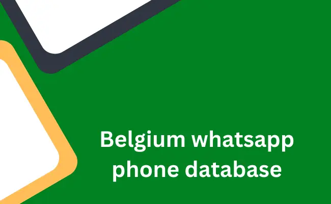 Belgium whatsapp phone database