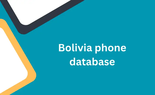 Bolivia phone database