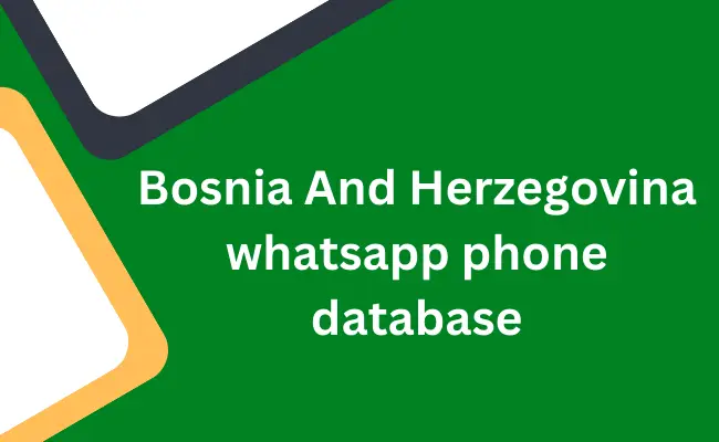 Bosnia And Herzegovina whatsapp phone database