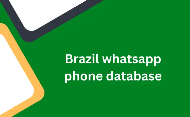 Brazil whatsapp phone database