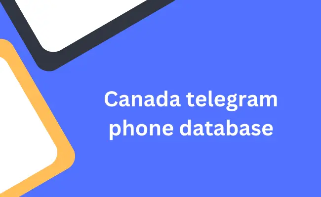 Canada telegram phone database