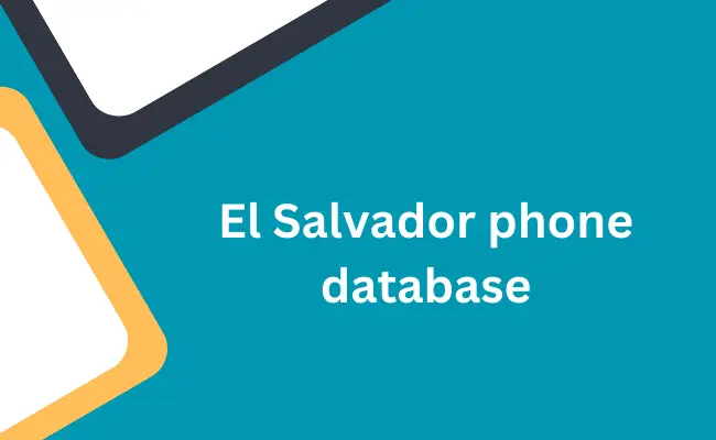 El Salvador phone database