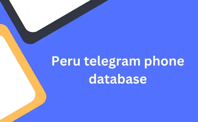 Peru telegram phone database