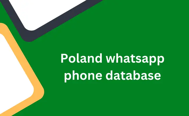 Poland whatsapp phone database