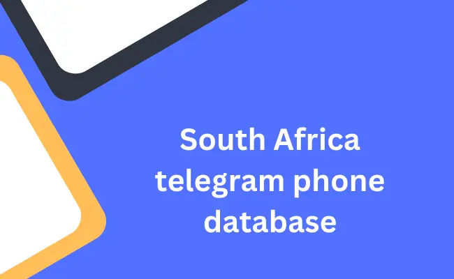 South Africa telegram phone database