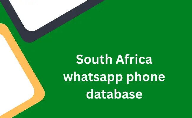 South Africa whatsapp phone database