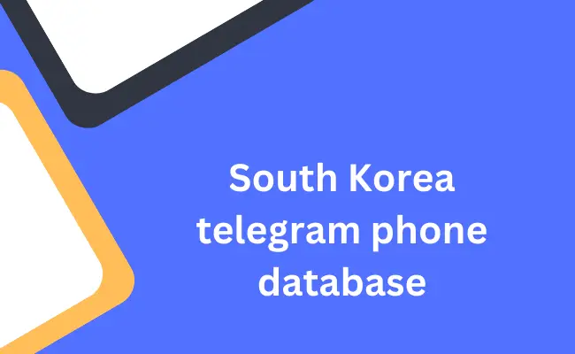 South Korea telegram phone database